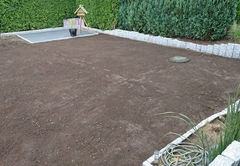 Vorbereitung für den Rollrasen